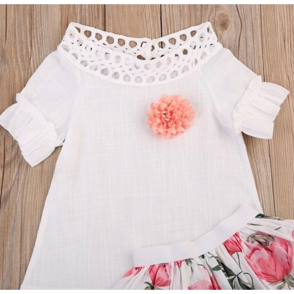 Girls Floral 2 Piece Matching Set - Picture 7 of 16